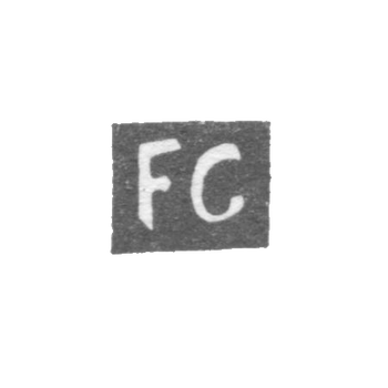大师加布里埃尔·弗里德里希（Gabriell Friedrich）的污名 - 维尔纳 - 首字母“ FG”  -  1714-1747。