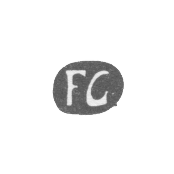 Claymo Master Grabbe Johann Vladimir Friedrich - Riga - initials FG