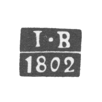 Claymo Probe Master of Moscow - Vichliaev Ivan - initials I-B - 1802-1818.