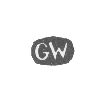 Клеймо мастера Векман Густав - Ленинград - инициалы "GW"