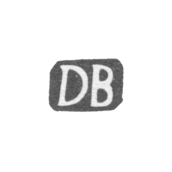 Клеймо мастера Брунс Даниель - Таллин - инициалы "DB" - 1768-1772 гг.