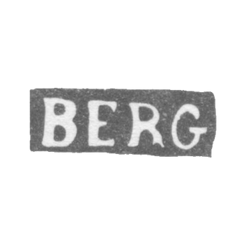 克莱莫大师伯格卡尔·约翰 - 列宁格勒 - 首字母“BERG”