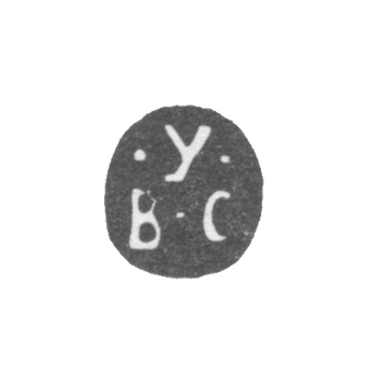 Claymo of an unknown master of Camernet Poleska - the initials of the Air Force - 18th century