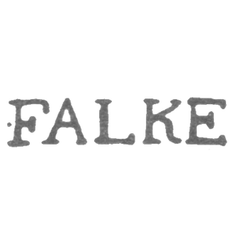 克莱莫大师福尔克 约翰·埃里克森 - 列宁格勒 - 首字母“FALKE”