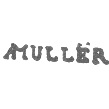 克莱莫大师穆勒·安德烈亚斯 - 列宁格勒 - “AMULLER”的首字母