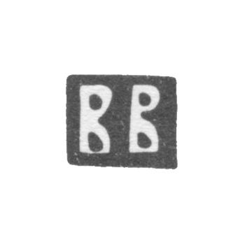 Claymo of an unknown master of Moscow - initials "V" - 1878-1885.