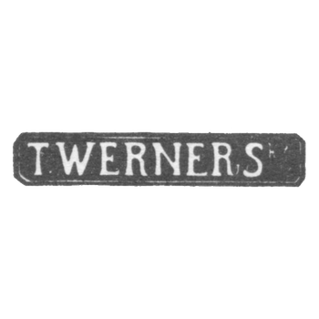 Клеймо мастера Вернер Т. - Минск - инициалы "T.WERNERS" - 1875-1894 гг.