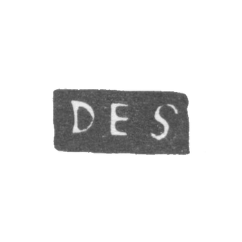 陀博尔斯克一个未知大师的标记 - "DES" 缩写 - 1778-1794 年。
