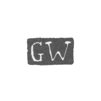 Клеймо мастера Вихманн Готфрид - Ленинград - инициалы "GW"