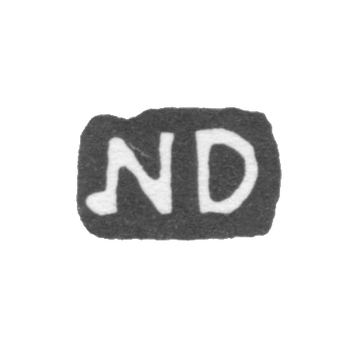 Клеймо мастера Дом Николай - Ленинград - инициалы "ND"