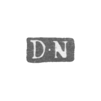 Клеймо мастера Неплин Давид - Ленинград - инициалы "D-N"