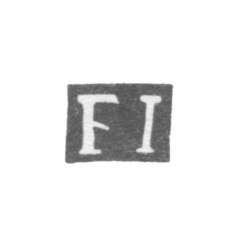 Клеймо мастера Икленевич Франциск (Iclenievic Franciscus) - Вильно - инициалы "FI" - 1787-1820 гг.