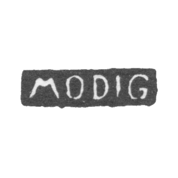 Клеймо мастера Модиг Элиас - Ленинград - инициалы "MODIG"