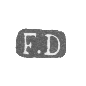克莱莫大师德雷文森 - 约翰·弗里德里希 - 列宁格勒 - 首字母“F.D”