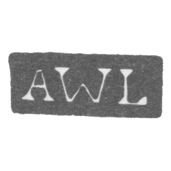 The stigma of the master Lung Anders Wilhelm - Leningrad - initials "AWL"