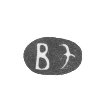 Claymo of an unknown master of Kiev, the initials of the VE, the mid-century of the 18th century