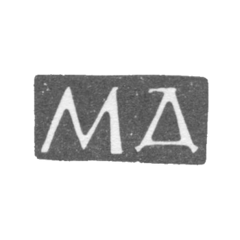 Клеймо мастера Дмитриев М. - Москва - инициалы "МД" - 1854-1877 гг.