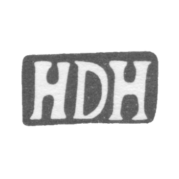 赫尔曼·汉斯·迪德里奇 (Hermann Hans Didrich) 这位大师的耻辱 - 塔尔图(Tartu) - 缩写为 "HDH" - 1815-1854。