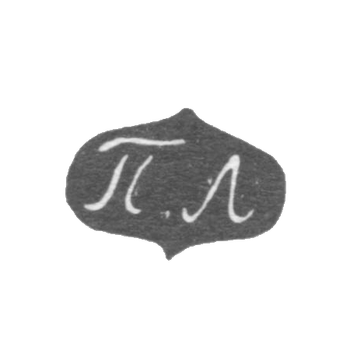 Claymo of an unknown master of Moscow - initials of the PL - 1831-1834.