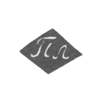 Claymo of an unknown master of Moscow - initials of the PL - 1831-1834.