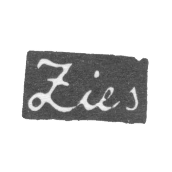 Клеймо мастера Циес - Москва - инициалы "Lies" - 1817-1819 гг.