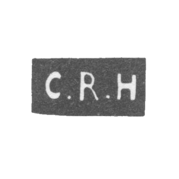 未知大师PSKOV的污名 - 缩写“ C.R.H”  -  1881年