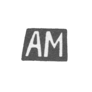 Claymo of an unknown master Tbilisi, the initials of the AM, are four. 19th century