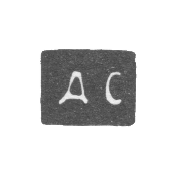 Claymo of unknown master Smolenska - initials of "D" - 1844-1845.
