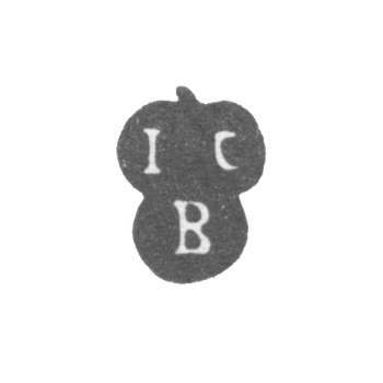 Клеймо мастера Борровский Иоган Кристоф - Рига - инициалы "ICB"