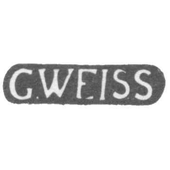 韦斯·古斯塔夫 - 塔林 - 1791-1818年“G.WEISS”首字母.