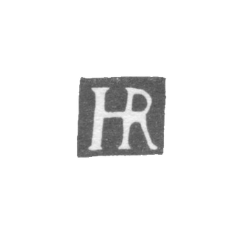 Клеймо мастера Рентель Горнус (Rentel Hornus) - Вильно - инициалы "HR" - 1615-1630 гг.
