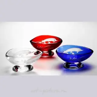 Икорница Faberge Фаберже Осётр красная