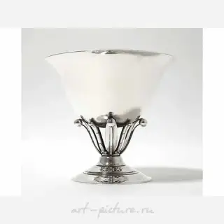 Silver vase. Denmark Johan Rohde by Georg Jensen. Model - 17B.