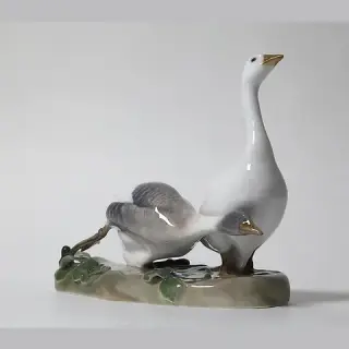 Geese. Denmark, Copenhagen, Royal Copenhagen, 1898-1923