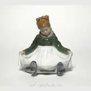 阿马格尔的小女孩。丹麦，哥本哈根，皇家哥本哈根