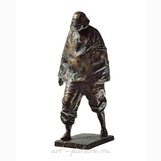 Рыбак. 1984. Бронза. 30x8x14 см