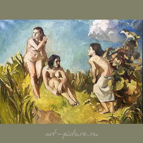 The translation of "После купания" into English is "After bathing."