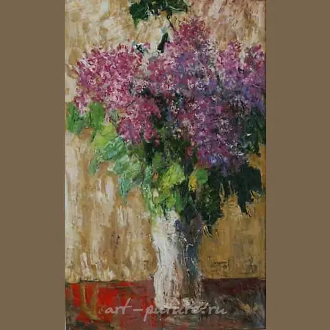 Lilac. Canvas, oil. 68 x 42 cm.
