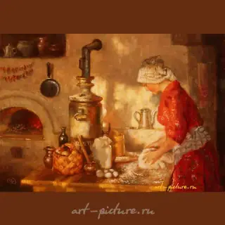 "Early morning. Oil on canvas."