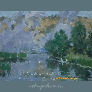 Morning. Canvas, oil. 28 x 37 cm.