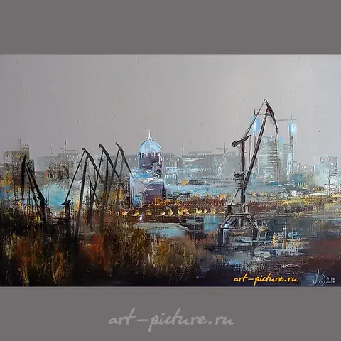 Samara. Evening oil on canvas.