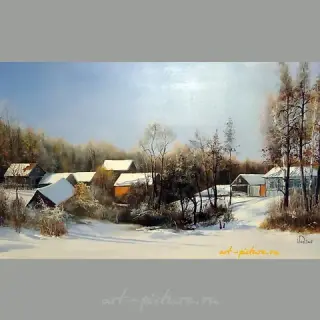 冬天在马约尔，油画，画布