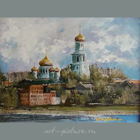 "Kazan Cathedral oil on canvas"