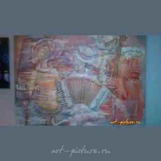 The translation of "Tango pasion масло ,холст" into English is "Tango passion oil, canvas."