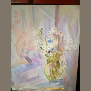 Последние цветы осени холст,масло 