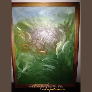 风 油画，画布