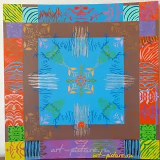 The translation of "Мандала акрил" into English is "Acrylic Mandala."
