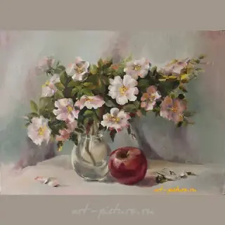 玫瑰果油，画布