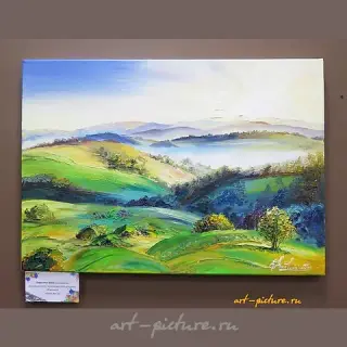 "Dawn oil, canvas"