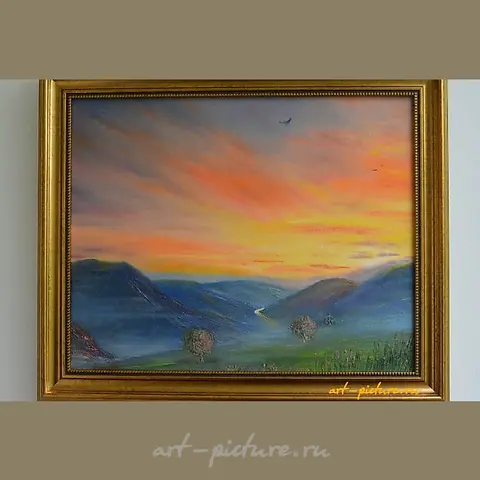The translation of "вечерний полет холст масло" into English is "evening flight canvas oil."